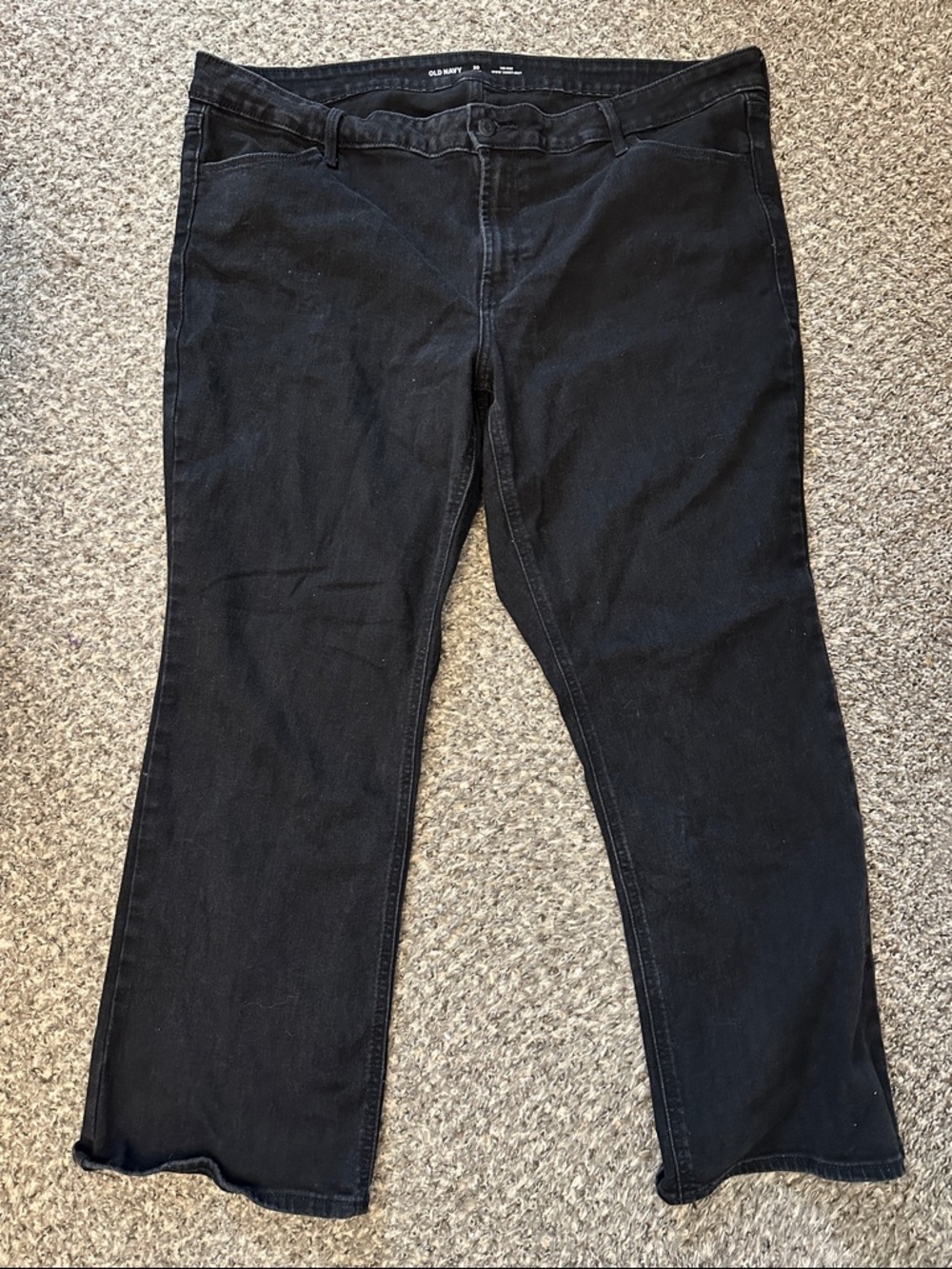 Old Navy Black Boot-Cut Jeans